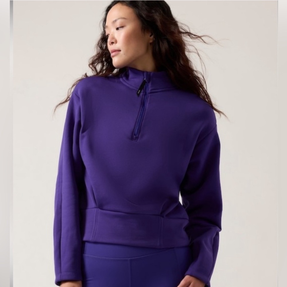NWT Athleta Altitude Polartec Half Zip Sweatshirt Size 2X